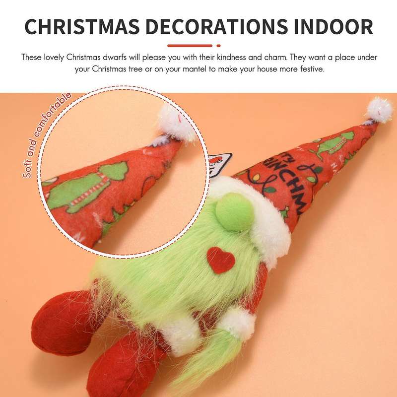 Christmas Gnome Faceless Doll Swedish Tomte Nisse for Xmas Party Table Decor