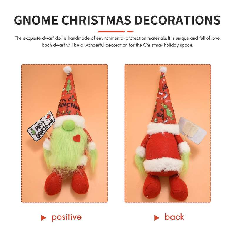 Christmas Gnome Faceless Doll Swedish Tomte Nisse for Xmas Party Table Decor