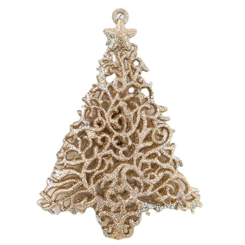 Christmas Glitter Pendant Snowflake Star Wreath Xmas Tree Hanging Ornaments Home Christmas New Year