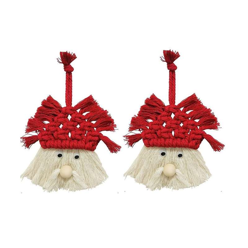 Christmas Handwoven Santa Ornament Decoration Pendant Christmas Gift Gift 18X13cm
