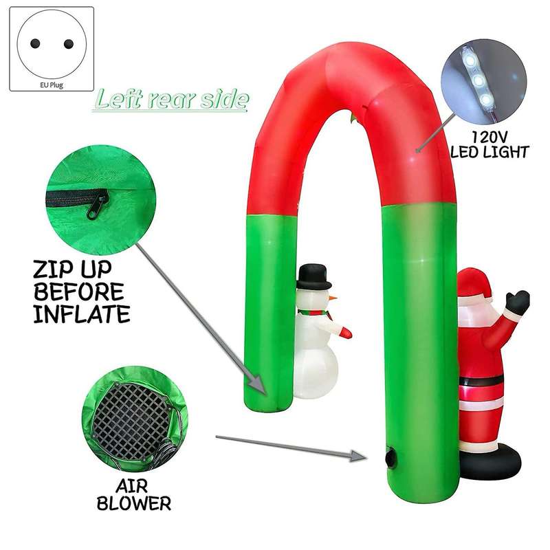 Christmas Inflatable Archway Decorations Christmas Inflatable Decoration for Indoor Yard Garden Lawn