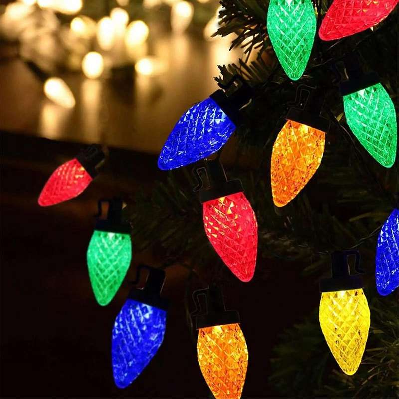 Christmas Lights 30 Led Christmas String Lights Solar Energy for Indoor Outdoor , Eaves, House Xmas