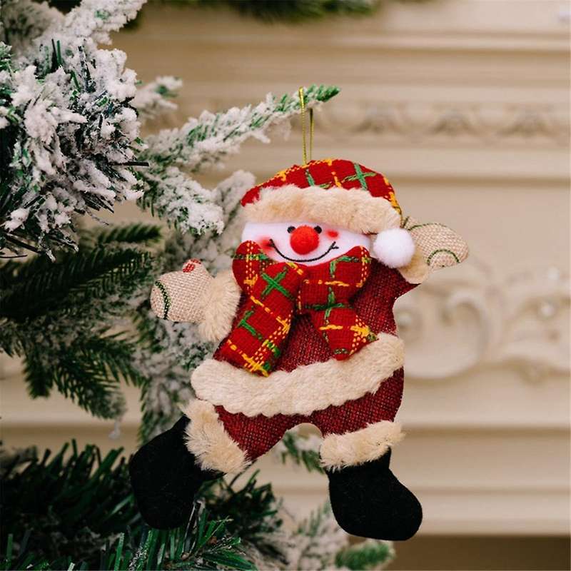 Christmas Ornaments,xmas Hanging Decor Santa-clause -reindeer Bear Doll Christmas Tree Ornaments Fo