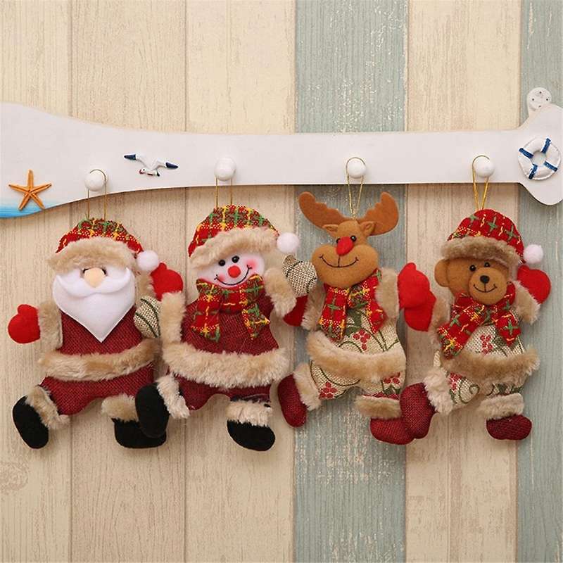 Christmas Ornaments,Xmas Hanging Decor Santa-Clause -Reindeer Bear Doll Christmas Tree Ornaments for