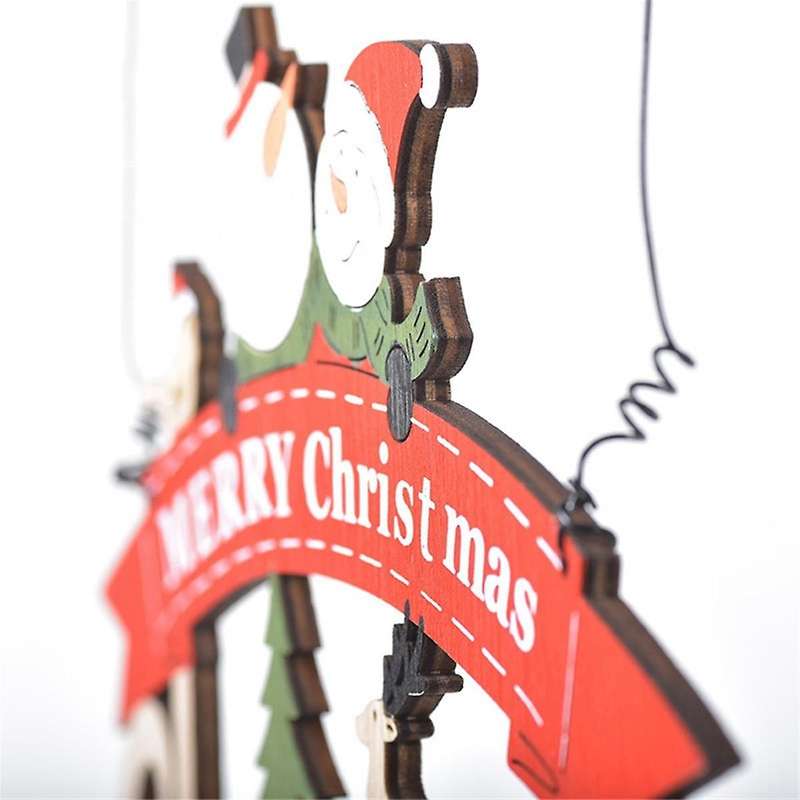 Christmas Ornaments Front Door Sign Tags Merry Christmas Sign Wooden Wood Tags Wood Decor Hanging Pe