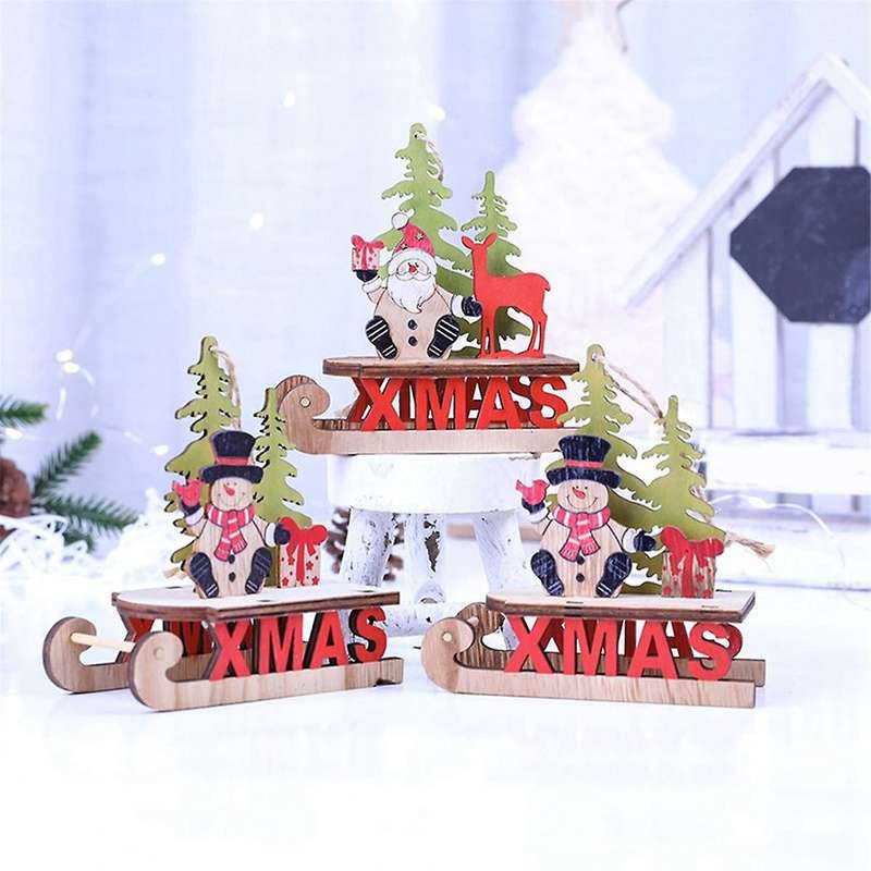 Christmas Ornaments Christmas-Decoration Sleigh Ornament Office Desk Decoration Indoor Decoration -S
