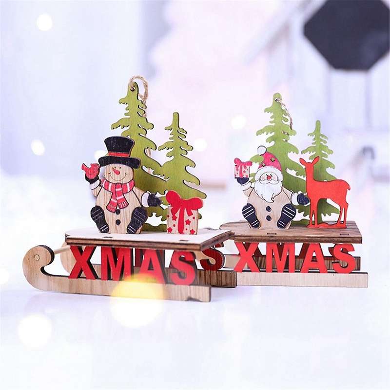 Christmas Ornaments Christmas-Decoration Sleigh Ornament Office Desk Decoration Indoor Decoration -S