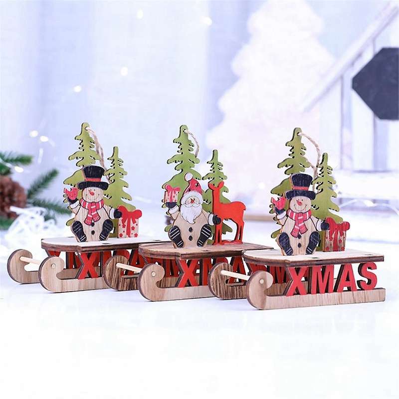 Christmas Ornaments Christmas-Decoration Sleigh Ornament Office Desk Decoration Indoor Decoration -S