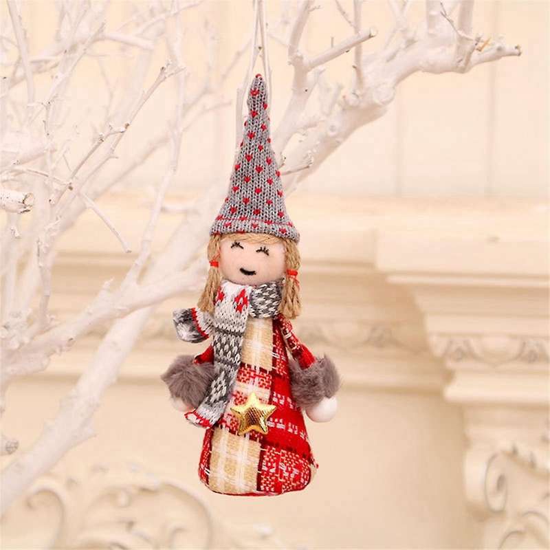 Christmas Pendant, Christmas Ornament Hanging Santa - Pendant for Doll Crafts for Tree Home Party De