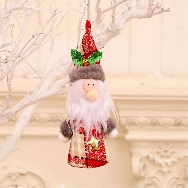 Christmas Pendant, Christmas Ornament Hanging Santa - Pendant for Doll Crafts for Tree Home Party De