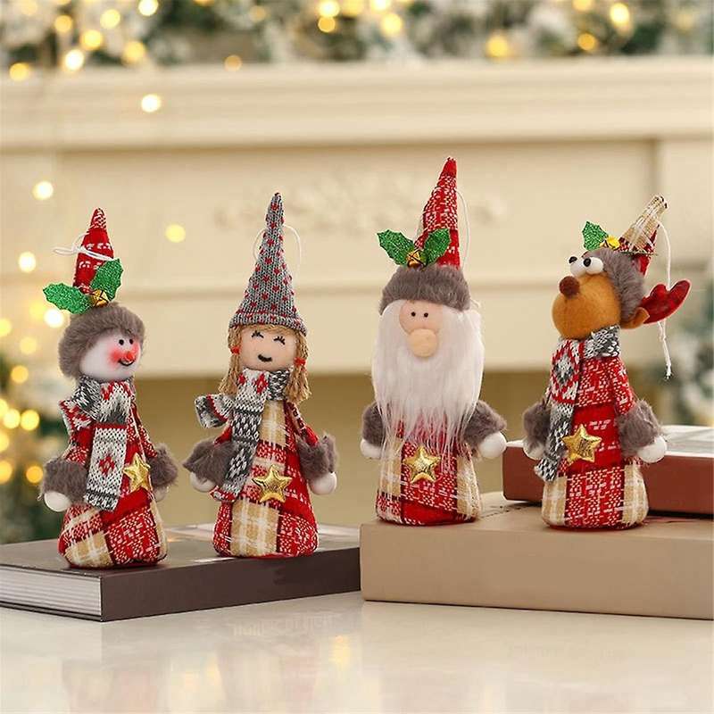 Christmas Pendant, Christmas Ornament Hanging Santa - Pendant for Doll Crafts for Tree Home Party De