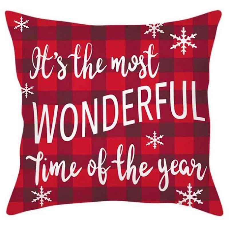 Christmas Pillow Covers 18X18 Tree Christmas Decorations Throw Pillows Cushion Cover Holiday Decor T