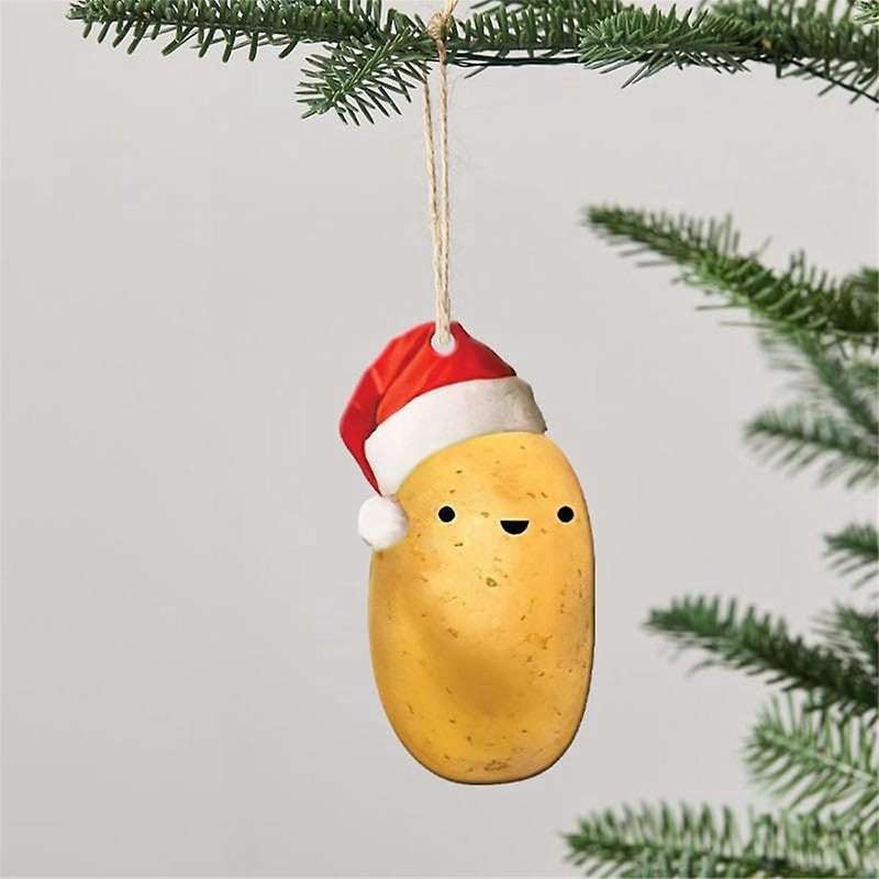 Christmas Potato Ornament,Christmas Tree Ornament Decor, Potato Hanging Ornament Christmas Tree Deco