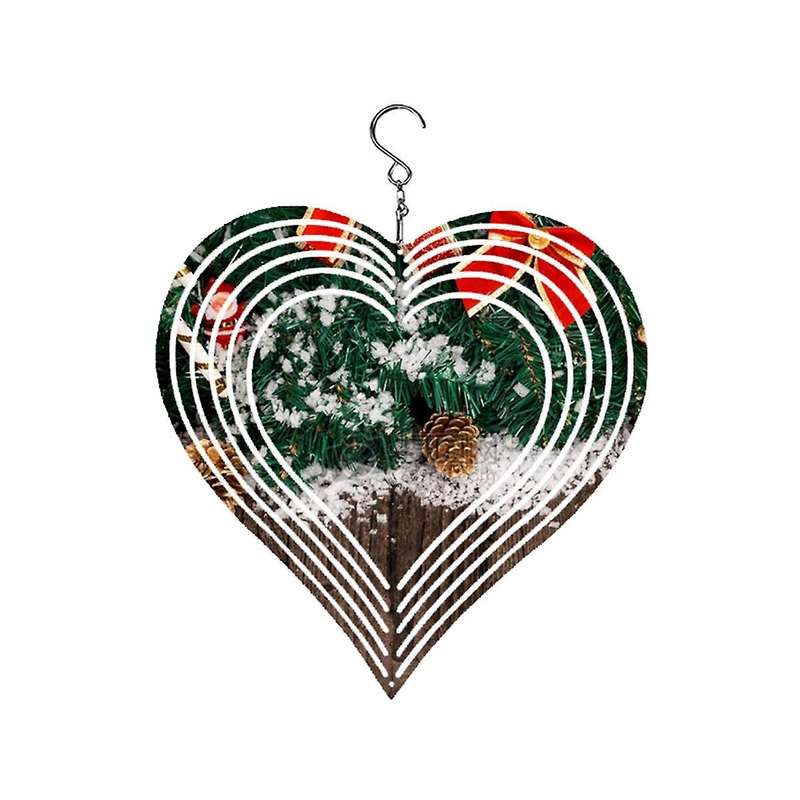Christmas Series Wind Power White Coated Aluminum Plate Double-sided Printing Heat Transfer Wind Chi