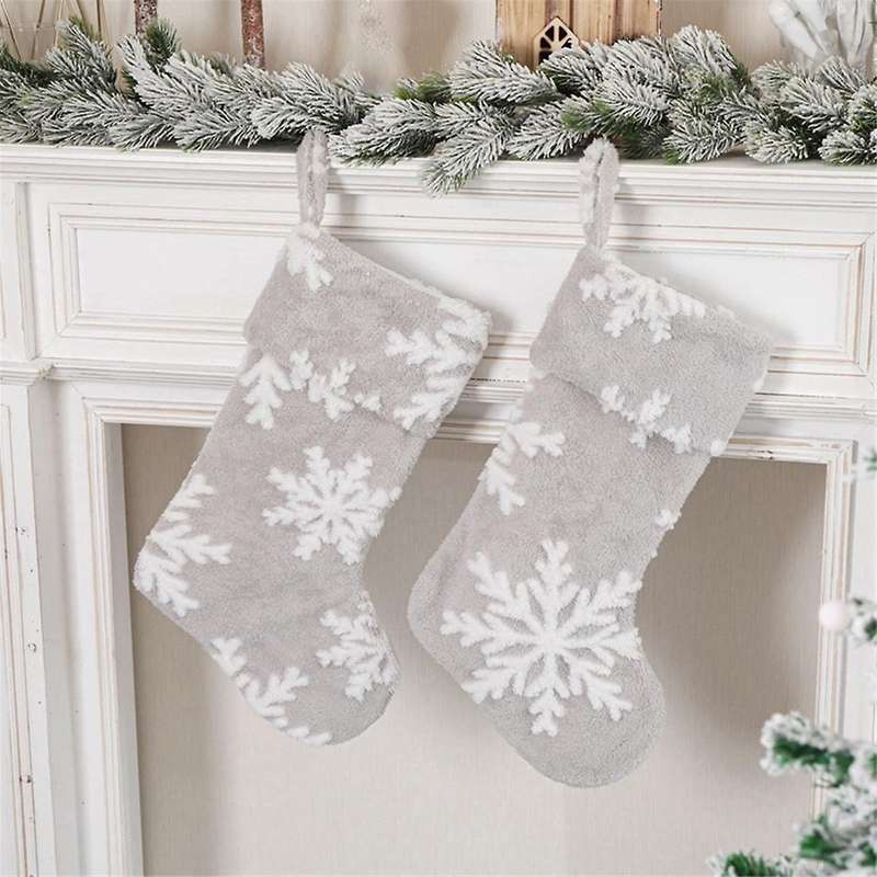 Christmas Socks Pendant Gift Storage Bag Pouch Candy Storage Bag Festival Adornment Candy Christmas