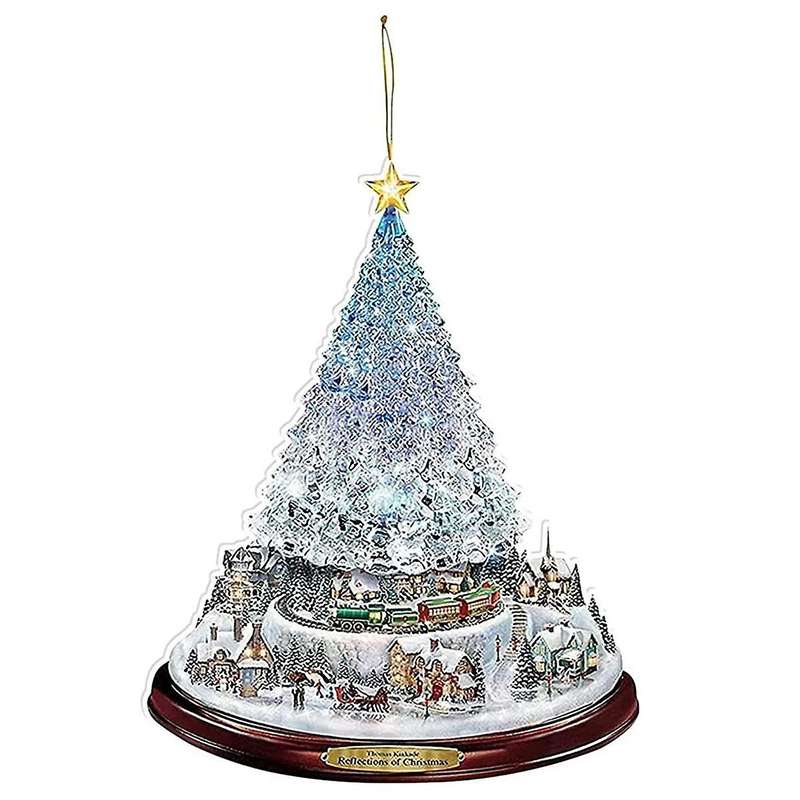 Christmas Stickers/xmas Tree Hanging Pendants Decorative Exquisites Home Farmhouse Party Decor