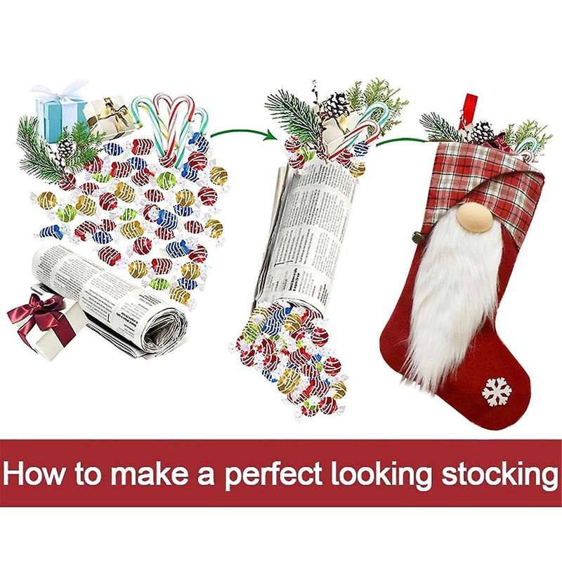 Christmas Stockings Set of 2, Knitted Christmas Stocking for Adults,Xmas Stockings Hanging Gift Bag