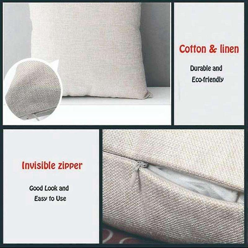 Christmas Storefront Square Pillowcase Home Decor Linen Pillow Cases Cushion Covers for Pattern Gif