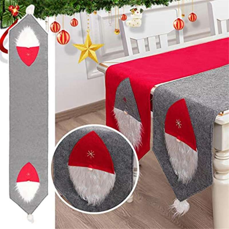 Christmas Table Runner,classic-kitchen Dining Table Decor Fall Table Runner Fireplace Scarf Gnomes T