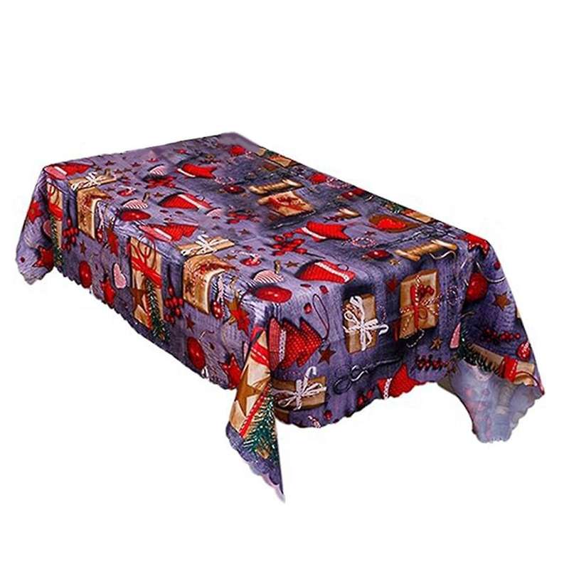 Christmas Table Cloth,rectangular Xmas Tablecloth,christmas Printed Polyester Tablecloth for Christ