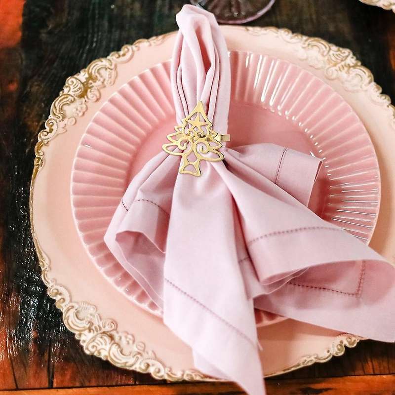 Christmas Tree Napkin Rings Napkin Buckle Table Christmas Decorations Napkin Holders for Cloth Napki