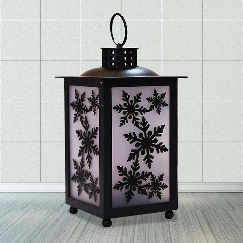 Christmas Tree Water Lanterns Battery Operated Retro Christmas Small Oil Lamp Lantern Tabletop Chris