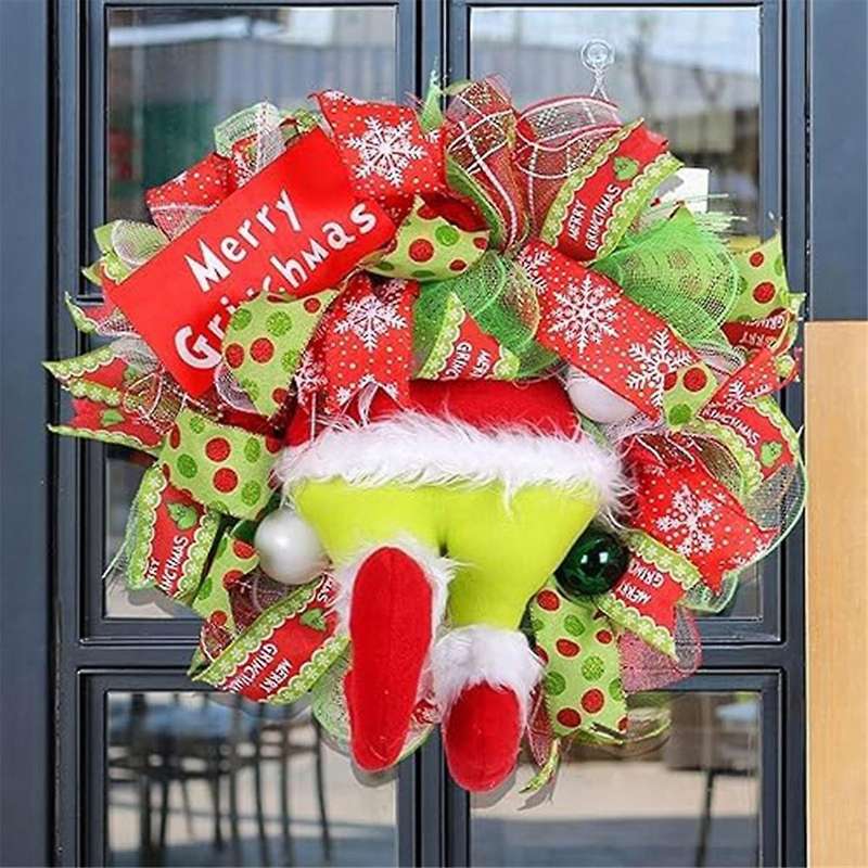 Christmas Wreath, Artificial Front Door Outdoor Winter Decor