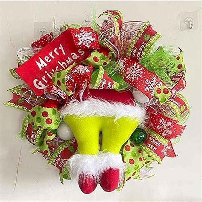 Christmas Wreath, Artificial Front Door Outdoor Winter Decor