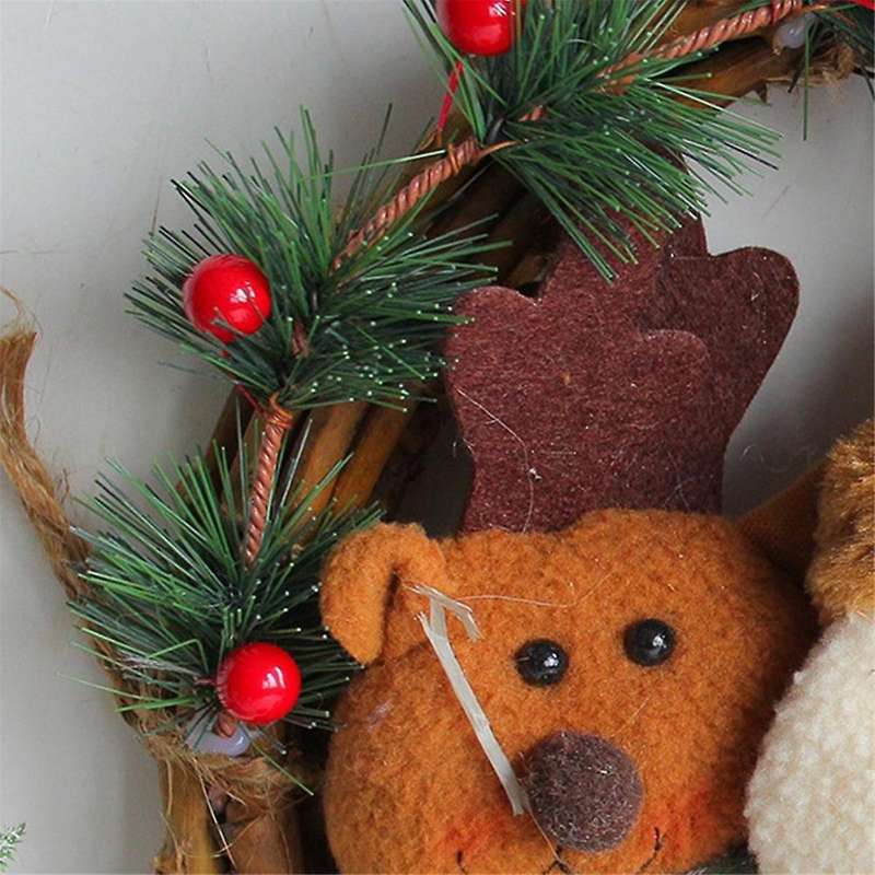 Christmas Wreath, Christmas Decorations for Front Door, Christmas Santa Wreath, Christmas Wreaths Si