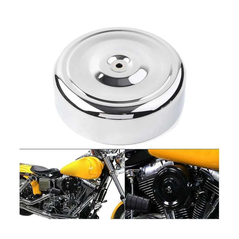 Chrome 7inch Round Ripple Air Cleaner Cover for Touring Softail Fl Fx Fxst Flst Xl Fxd Flt 1971-199