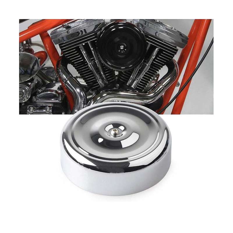 Chrome 7inch Round Ripple Air Cleaner Cover for Touring Softail Fl Fx Fxst Flst Xl Fxd Flt 1971-199