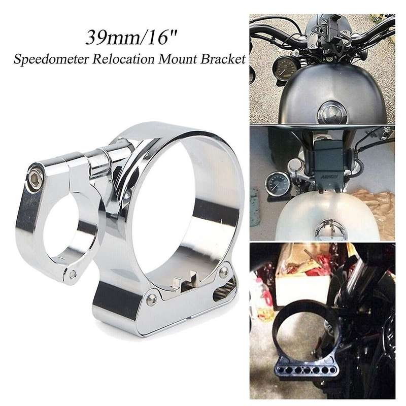 Chrome 39mm Side Relocator Bracket for XL883 1200