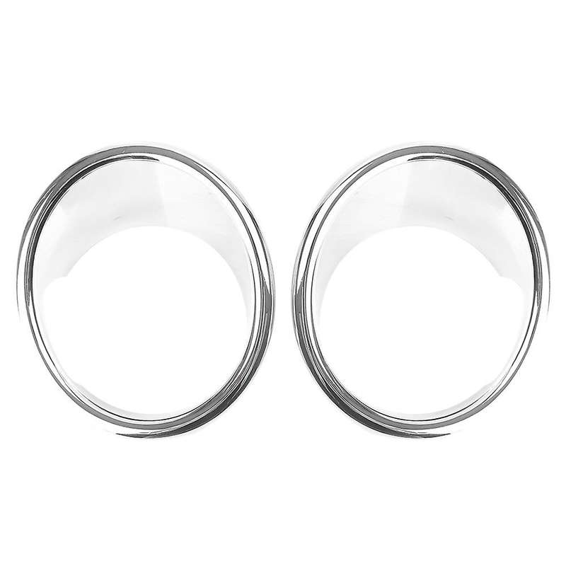 Chrome 2Pcs Plated Front Fog Light Lamp Cover Trim for X5 F15 2014-2018