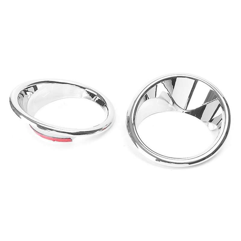 Chrome 2Pcs Plated Front Fog Light Lamp Cover Trim for X5 F15 2014-2018
