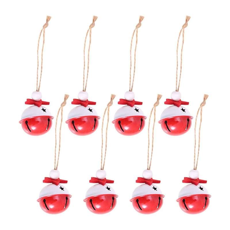 Christmas-Jingle Bells, Traditional Christmas Tree Ornaments Craft Bells with ,Metal Bell Tree Decor