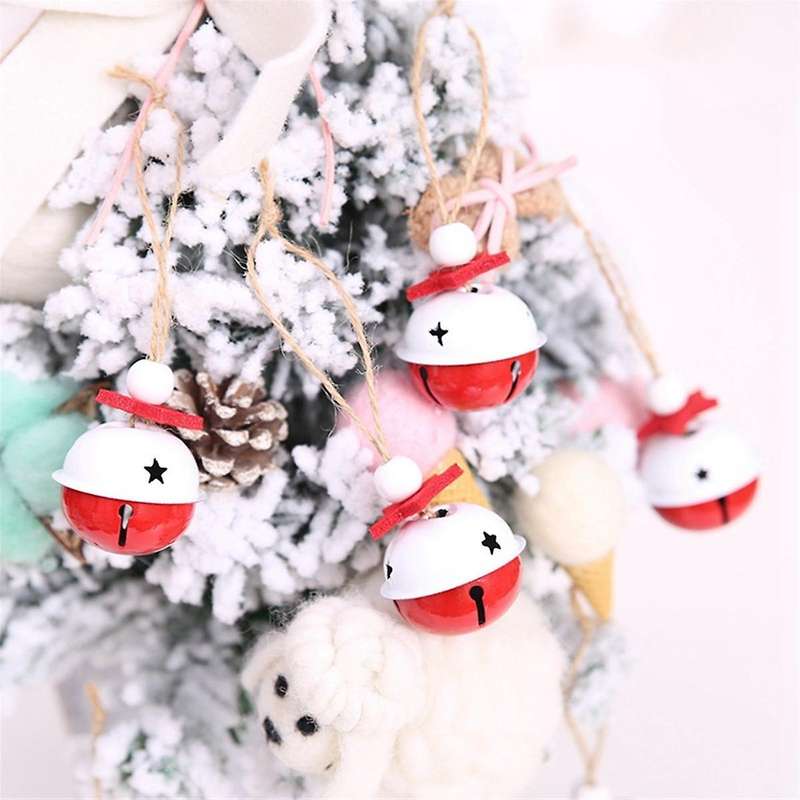 Christmas-Jingle Bells, Traditional Christmas Tree Ornaments Craft Bells with ,Metal Bell Tree Decor