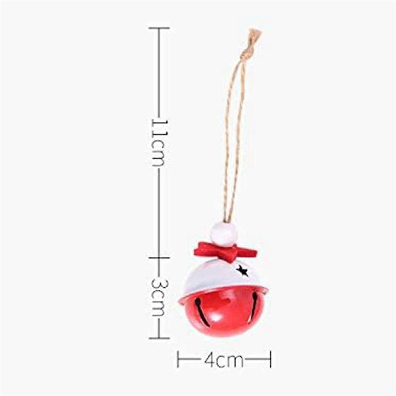 Christmas-Jingle Bells, Traditional Christmas Tree Ornaments Craft Bells with ,Metal Bell Tree Decor