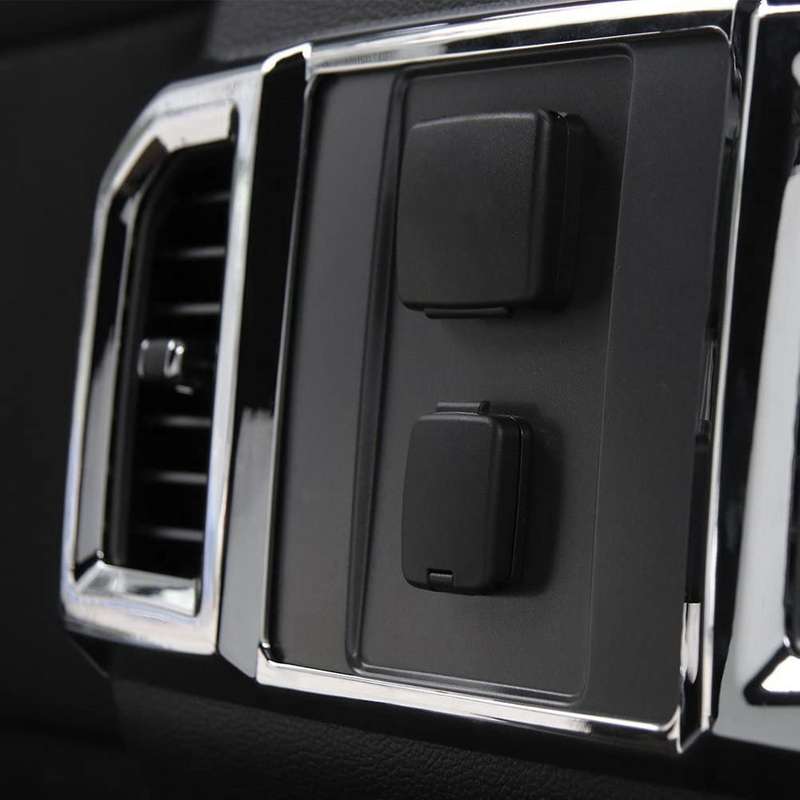 Chrome ABS Rear Air Condition Outlet Vent Covers Trim for 2016 2017 Car Inner Accessories