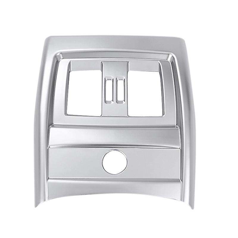 Chrome ABS Rear Armrest Box Air Conditioning Socket Frame Cover Trim for - 3 Series F30 GT F34 320 2