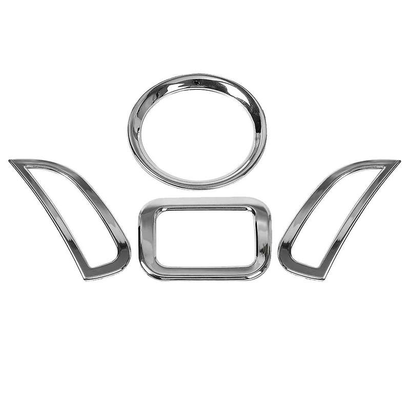 Chrome Air Conditioning Vent Cover Central Control Dashboard Switch Cover Trim for Journey Freemont