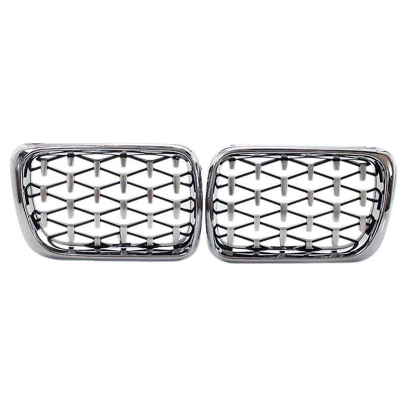 Chrome Car Front Bumper Diamond Grille Kidney Grill for - E36 3 Series M3 1997-1999 51138195151 5113