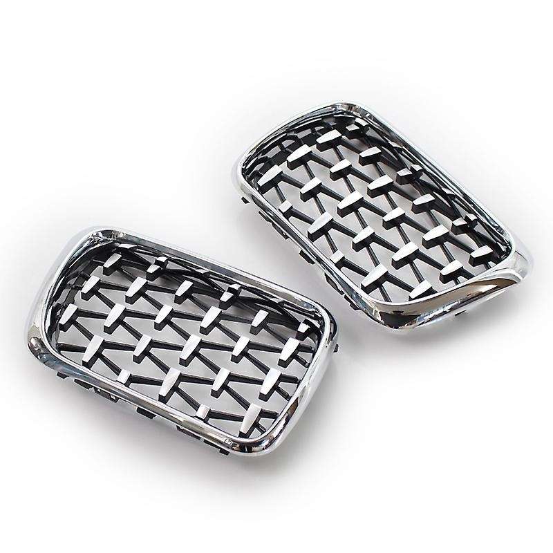 Chrome Car Front Bumper Diamond Grille Kidney Grill for - E36 3 Series M3 1997-1999 51138195151 5113