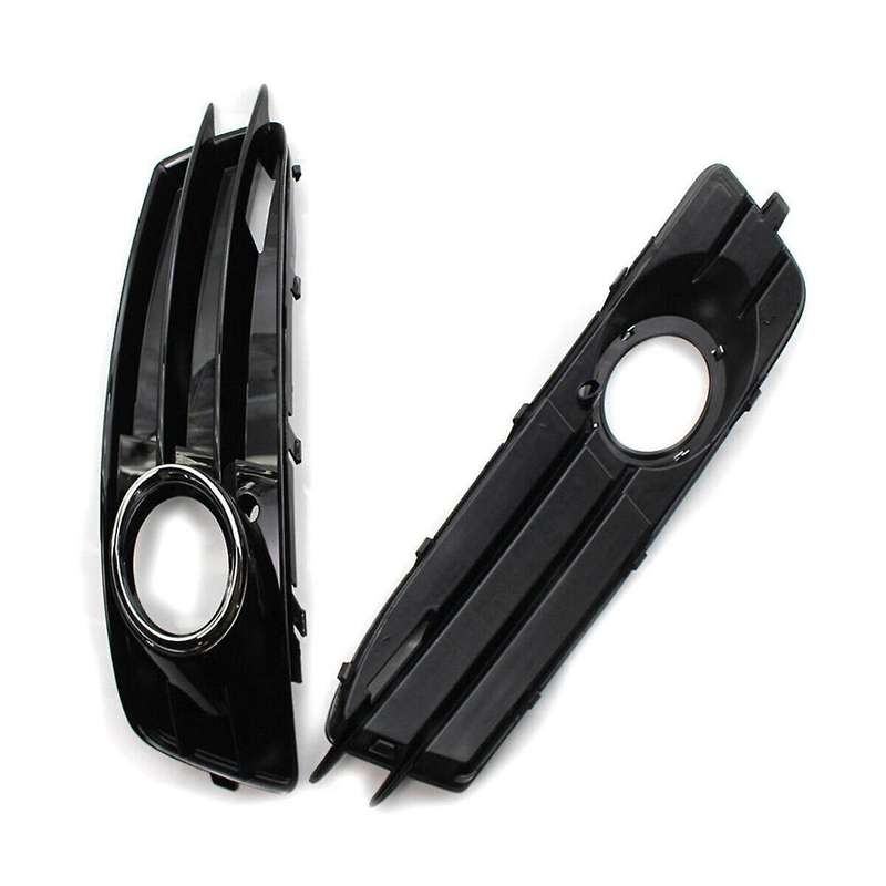Chrome Car Front Bumper Fog Light Mesh Grille for A3 8p 2009-2012 Fog Lamp Grille Covers 8p0807681 8
