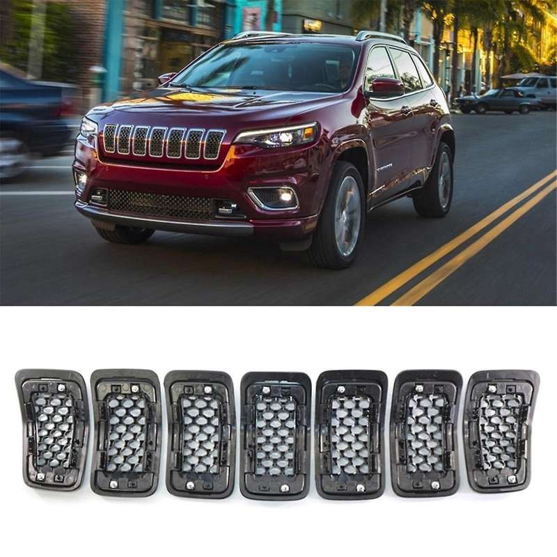 Chrome Car Front Insert Mesh Grille Decoration Cover Front Radiator Inlet Grill Trim for 2019 2020