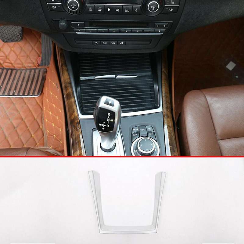 Chrome Car Interior Water Cup Holder Cover Decorate Trim for X5 E70 2008-2013