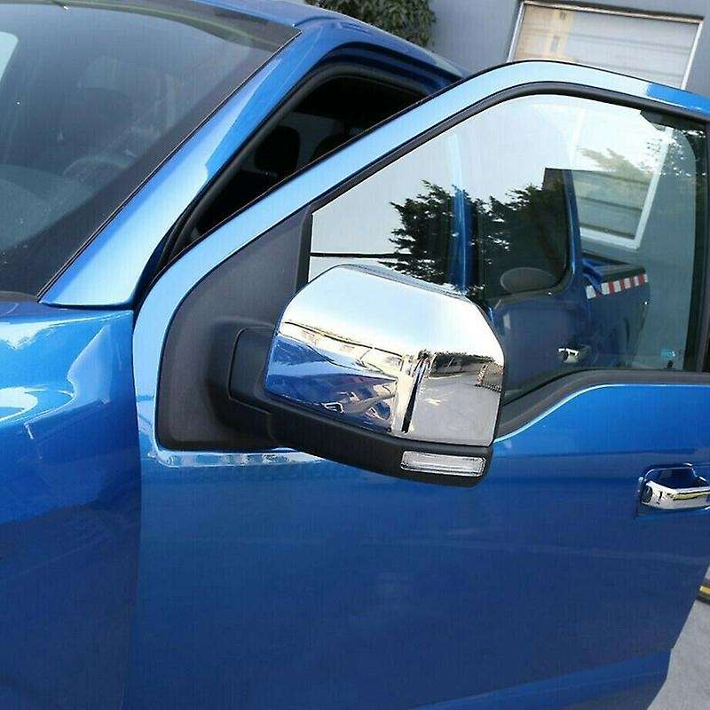 Chrome Car Rearview Side Mirror Cap 2Pcs for 2015-2019 Side Rear View Decoration Cover Trim