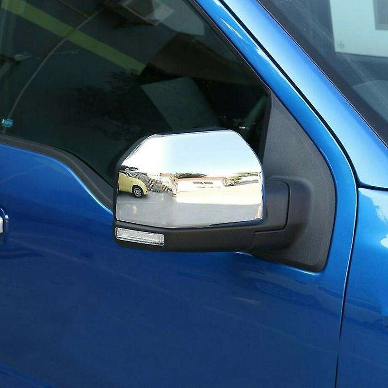 Chrome Car Rearview Side Mirror Cap 2Pcs for 2015-2019 Side Rear View Decoration Cover Trim