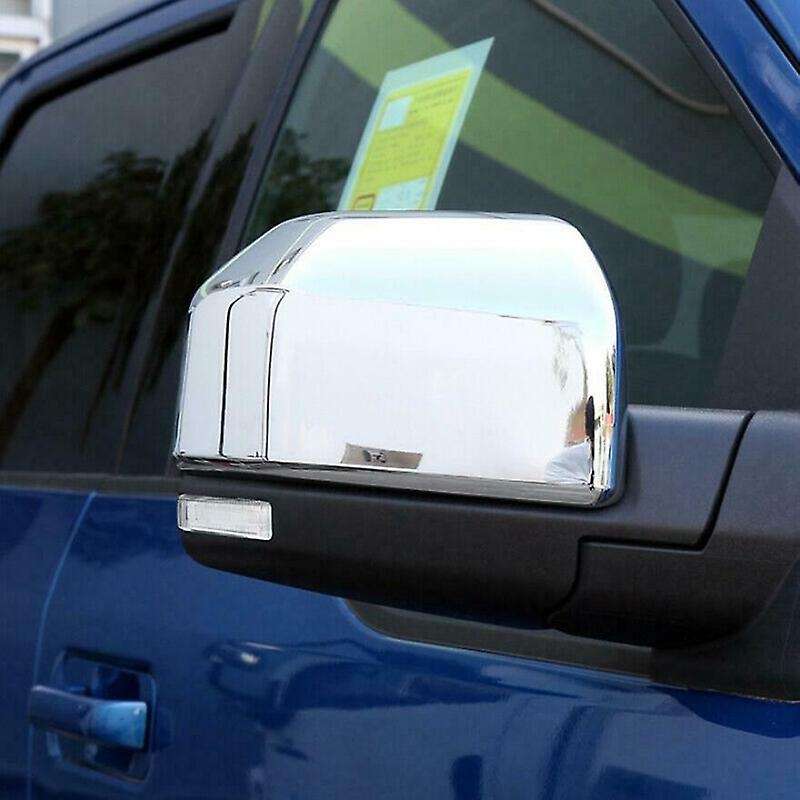 Chrome Car Rearview Side Mirror Cap 2Pcs for 2015-2019 Side Rear View Decoration Cover Trim