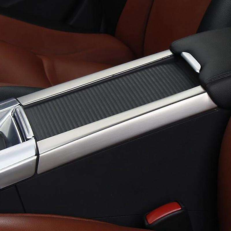 Chrome Cup Holder Armrest Box Center Console Cover Trim Frame Panel for XC60 S60 2010 2011 2012 2013