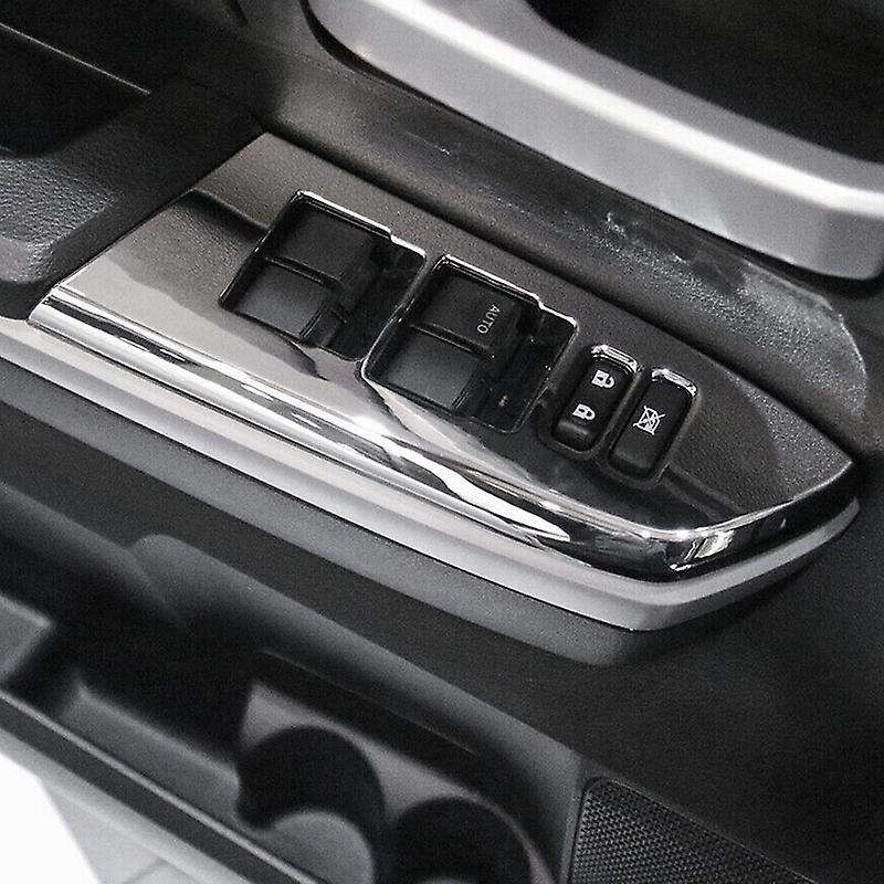 Chrome Door Armrest Window Lift Switch Panel Protection Cover Trim for - 2014-2020